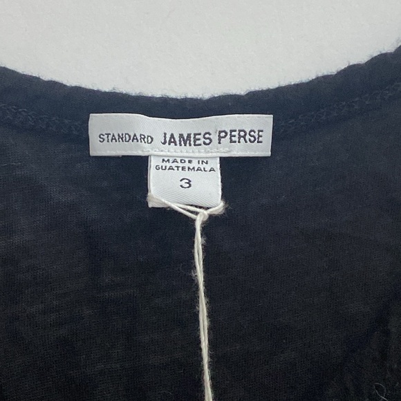 James Perse Standard Black Tank NWT Size 3 Large - Picture 3 of 6